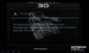 Recon 3D lanzó continuos errores.