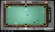 Pool Master Pro en el modo pantalla completa.