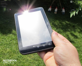 Los rayos solares disuaden del uso en exteriores
