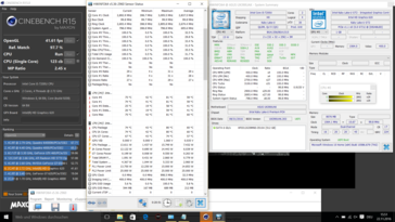 Cinebench R15 Multi-core @2.8 GHz (batería)