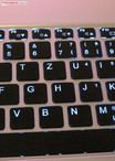 Retroiluminación de teclado encendida.