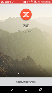 Por desgracia, la app Zoe aún no está acabada.