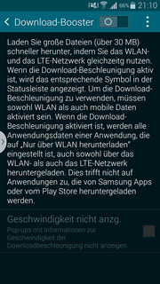 También nuevo: el Download Booster, que combina LTE y WLAN para permitir mayores velocidades de descarga.