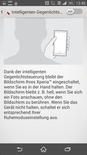 El smartphone usa un sensor de luz para permanecer activo mientras lo tengas en la mano.