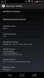 ¡Android 4.4.2! Es la versión más reciente del SO de Google.