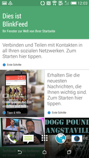 BlinkFeed también agrada con su diseño y como muestra las noticias de internet y redes sociales.