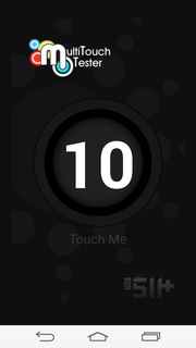 La pantalla táctil soporta gestos multitáctiles con hasta 10 dedos.