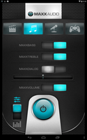 El software de audio MAXX permite que el usuario modifique la configuración de sonido.