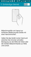 Los usuarios que consideren que el smartphone de 5" es demasiado grande pueden abrir el modo a una mano.