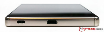 Borde inferior: bucle, puerto micro-USB