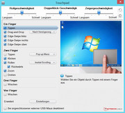 El extenso software del touchpad es impresionante.