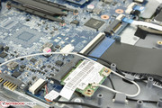 Ranura semi-Mini PCIe ocupada por una tarjeta WLAN 1x1
