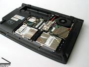 Our sample notebook was equipped with two Western Digital hard disks with an overall disk size of 640GB.