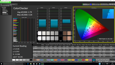 CalMAN - ColorChecker (post-calibration)