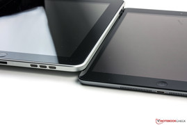 El iPad 1 sobre el iPad Air.