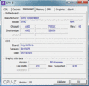 Información del sistema: CPUZ Mainboard