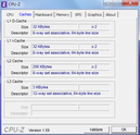 System info CPUZ Cache
