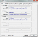 Información del sistema CPUZ Cache