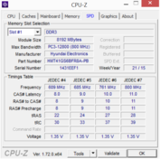 System info: CPU-Z SPD