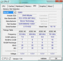 Systeminfo CPUZ RAM SPD