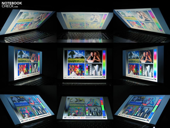 Angulos de visualización del Dell Studio 1555