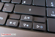 Típico en Acer: Las flechas de cursor son demasiado pequeñas.