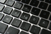 La presentación del teclado sigue el estándar Apple.