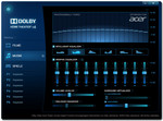 Ajuste de sonido via Dolby software