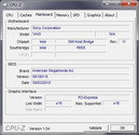 Información del Sistema CPUZ Mainboard