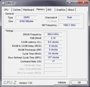 Información del Sistema CPUZ RAM