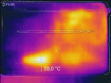 Heat development underside (idle)