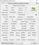 GPUZ Nvidia GeForce GT 650M