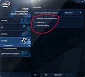 Preferencias Intel