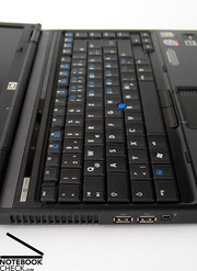 En este aspecto la Compaq 6910p ofrece un teclado con estructura clara.