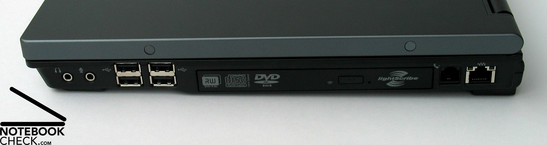 Interfaces del HP Compaq 8710p