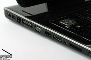 como es usual en portatiles multimedia, el HDX9320EG ofrece muchas interfaces.