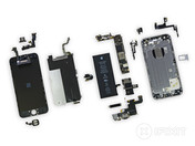 iPhone 6 completamente desmontado. (Fuente: http://www.iFixit.com)