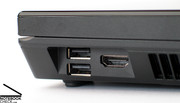 Nevertheless, the range of ports on offer is quite surprising, even including a digital HDMI picture and video output.
