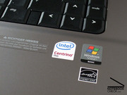 The sticker gives it away: A powerful Intel processor lives inside this notebook,...