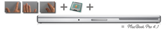 Apple MacBook Pro 4,1 con CPU Penryn y Multitouch