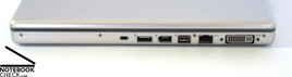 Lateral Derecho: Cierre Kensington, USB 2.0, Firewire 400, Firewire 800, Gigabit Ethernet, DVI (preparado para Dual DVI)
