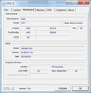 Información de sistema CPUZ Placa base
