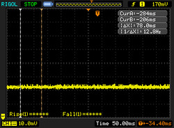 No se detecta PWM (Puls Width Modulation).