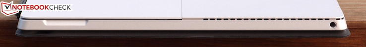 Izquierda: clavija de audio combinada de 3.5 mm