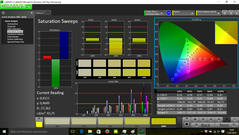 CalMAN - Color saturation (after calibration)