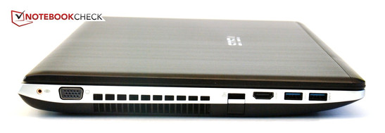 Izquierda: Subwoofer, VGA, LAN, HDMI, 2x USB 3.0