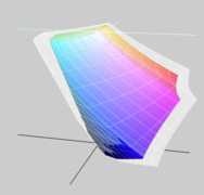 sRGB vs display calibrado (transparente)