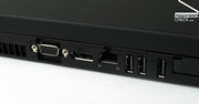 The Thinkpad W500 offers a new digital display port as well as 3 USB inputs directly on the device.
