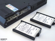 El Thinkpad W700 también puede ser configurado con una capacidad de almacenaje decente, teniendo dos compartimientos para drives.