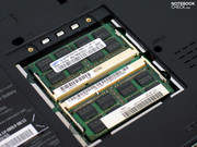 Una barra de memoria de 4GB DDR3 es utilizada en nuestro ejemplar de prueba, respecto al RAM.